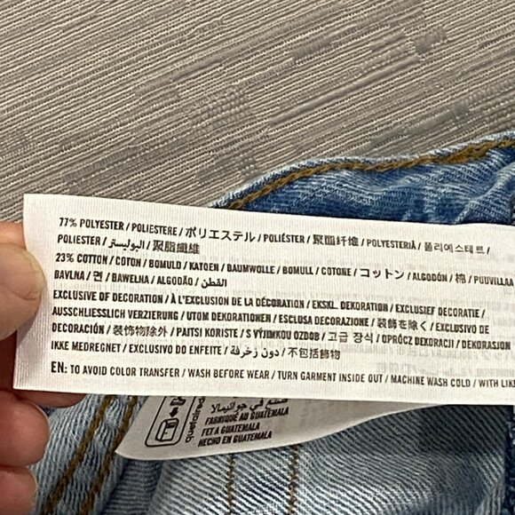 Abercrombie & Fitch Jeans Mens 34 x 30 Baggy Wide Leg Lightweight Denim Blue - Picture 10 of 12